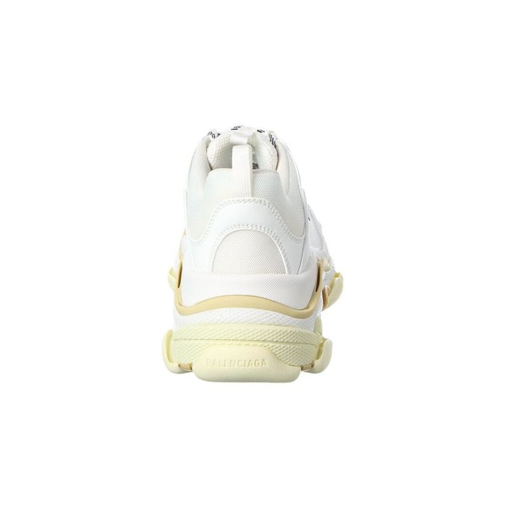 Balenciaga Triple S Leather & Canvas Sneaker, White - Picture 3 of 5